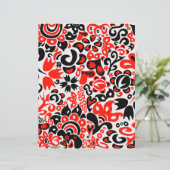 Ukrainian ethnic folk art floral pattern absrtact (Stehend Vorderseite)