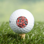 Ukrainian ethnic folk art floral pattern absrtact golfball (Insitu T-Shirt)