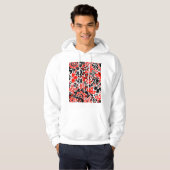 Ukrainian ethnic folk art floral pattern absrtact  hoodie (Vorne ganz)