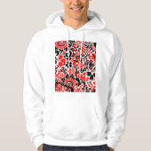 Ukrainian ethnic folk art floral pattern absrtact  hoodie (Vorderseite)