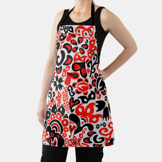 Ukrainian ethnic folk art floral pattern absrtact schürze (InSitu)