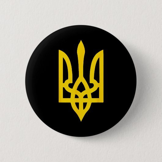 Ukrainian Flag Crest Symbol Logo Ukraine Button (Vorderseite)