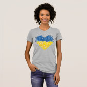 Ukrainian flag. Love to Ukraine. Support.  T-Shirt (Vorne ganz)