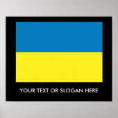 Ukrainian Flag Poster (Vorne)