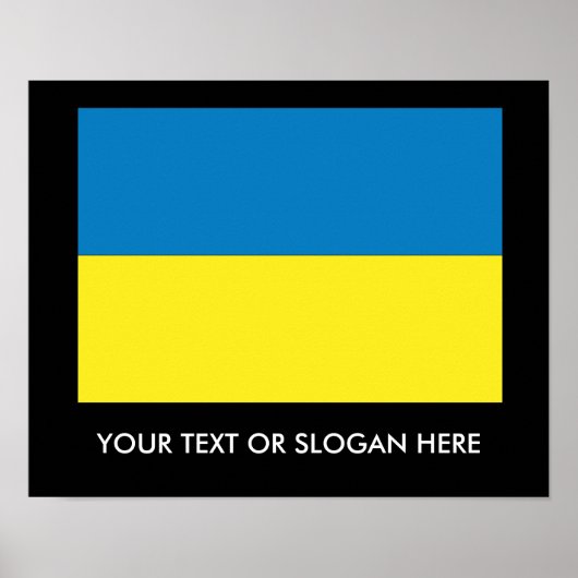 Ukrainian Flag Poster (Vorne)