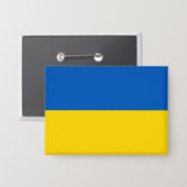 Ukrainian flag. Support Ukraine. Button (Vorderseite/Rückseite)