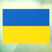 Ukrainian flag. Supporting Ukraine Fensteraufkleber (Blatt 3)