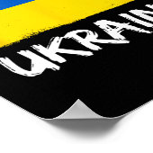 Ukrainian Flag Ukraine 3 Poster (Ecke)