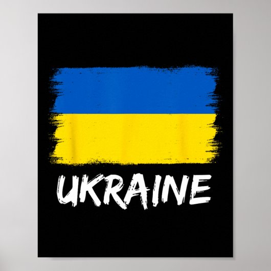 Ukrainian Flag Ukraine 3 Poster (Vorne)