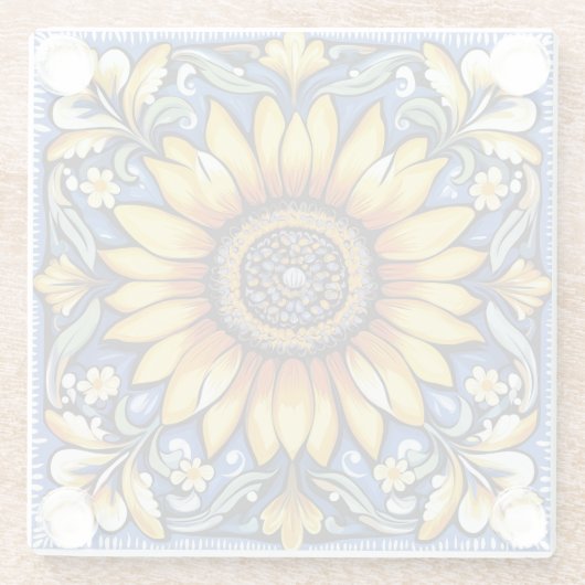 Ukrainian folk art pattern. glasuntersetzer (Rückseite)