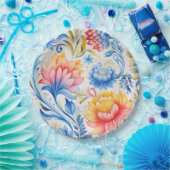 Ukrainian folk art pattern pappteller (Party)