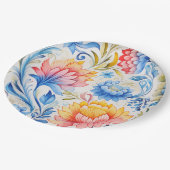 Ukrainian folk art pattern pappteller (Schrägansicht)