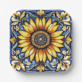 Ukrainian folk art pattern pappteller