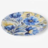 Ukrainian folk art pattern pappteller (Schrägansicht)