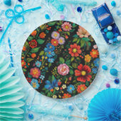 Ukrainian folk art pattern pappteller (Party)