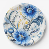 Ukrainian folk art pattern pappteller (Vorderseite)