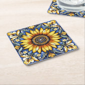 Ukrainian folk art pattern. rechteckiger pappuntersetzer (angewinkelt)