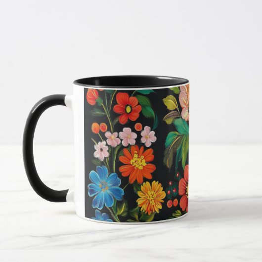 Ukrainian folk art pattern  tasse (Links)