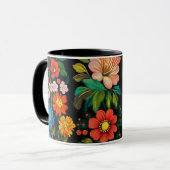 Ukrainian folk art pattern  tasse (Vorderseite Links)