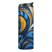 Ukrainian folk art pattern thermosbecher (Nach links gedreht)