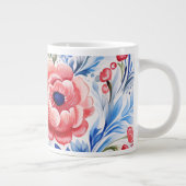 Ukrainian folk art pattern X-Large Coffee Mug Jumbo-Tasse (Rechts)