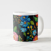 Ukrainian folk art pattern X-Large Mug  Jumbo-Tasse (Vorderseite Rechts)