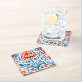 Ukrainian folk art. rechteckiger pappuntersetzer (Vor Ort)