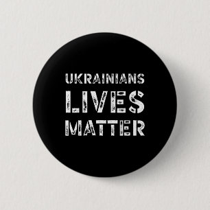 Ukrainian Lives Problem T-Shirt Retro Ukraine Trum Button