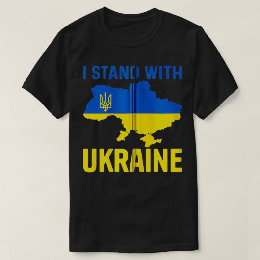 Ukrainian Lover I Stand With Ukraine Support Frien T-Shirt (Design vorne)
