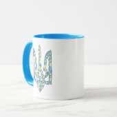 Ukrainian national emblem trident tryzub ethnical tasse (Vorderseite Links)