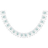 Ukrainian national emblem trident tryzub ethnical wimpelkette (Alle)