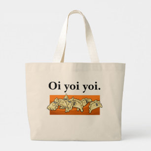 Ukrainian Oi Yoi Yoi Varenyky Perogies Tote Bag Jumbo Stoffbeutel