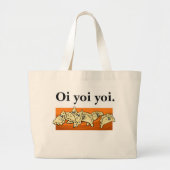 Ukrainian Oi Yoi Yoi Varenyky Perogies Tote Bag Jumbo Stoffbeutel (Vorne)