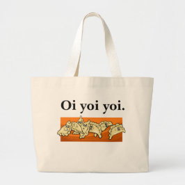 Ukrainian Oi Yoi Yoi Varenyky Perogies Tote Bag Jumbo Stoffbeutel