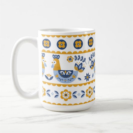 Ukrainian ornament kaffeetasse (Links)