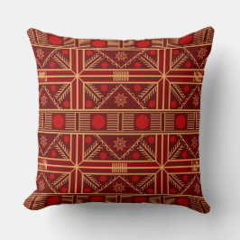 Ukrainian Star Pattern Throw Pillow - Art Kissen