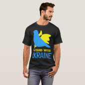 Ukrainian Support Ukrainian Flag I Stand With Ukra T-Shirt (Vorne ganz)