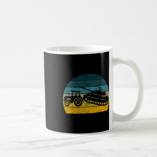 Ukrainian Tractor Support Ukraine Stand With Ukrai Kaffeetasse (Rechts)