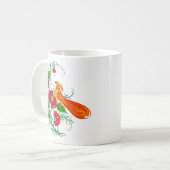 Ukrainian traditional Petrikivka art  Kaffeetasse (Vorderseite Links)