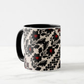 Ukrainian traditional vushuvanka folk art tasse (Vorderseite Links)