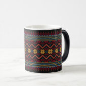 Ukrainian traditional vushuvanka folk pattern red verwandlungstasse (VorderseiteRechts)