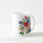 Ukrainian vushuvanka folk art pattern kaffeetasse (VorderseiteRechts)