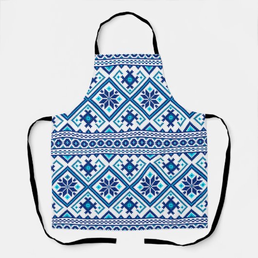 Ukrainian vushuvanka traditional folk art pattern. schürze (Vorderseite)