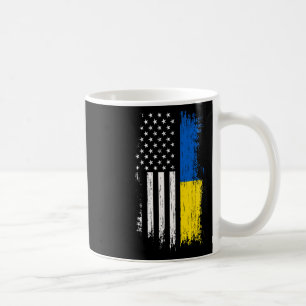 Ukrainianisch Amerikanisches Flagge T-Shirt - Stol Kaffeetasse