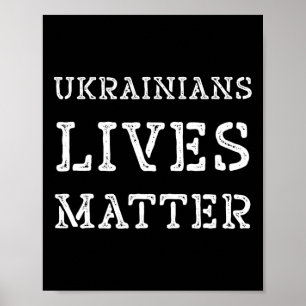 Ukrainianisches Leben Problem T-Shirt Rette Ukrain Poster
