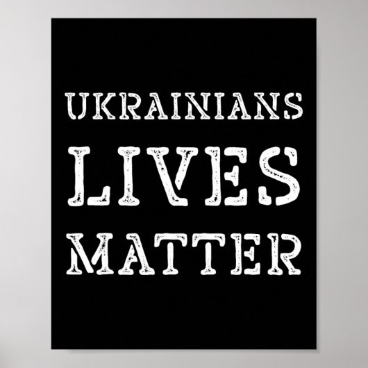 Ukrainianisches Leben Problem T-Shirt Rette Ukrain Poster (Vorne)