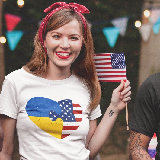 Ukrainisch-Amerikaner T-Shirt