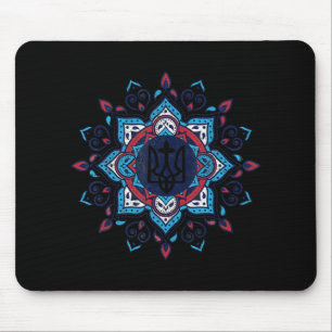 Ukrainisch Amerikanisch Vintage Tryzub Unterstütze Mousepad