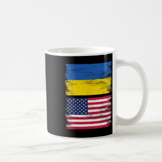 Ukrainisch Amerikanische Flagge Ukraine USA Amerik Kaffeetasse