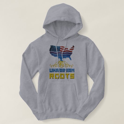 Ukrainisch-Amerikanische Roots Hoodie (Design vorne)
